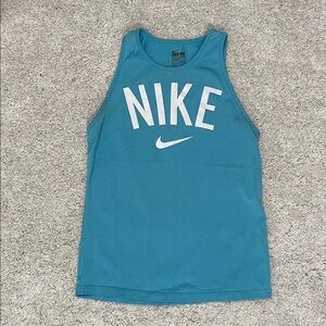 Nike Teal Sleeveless Top with White Logo